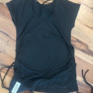 Black Short Sleeve Women's Top